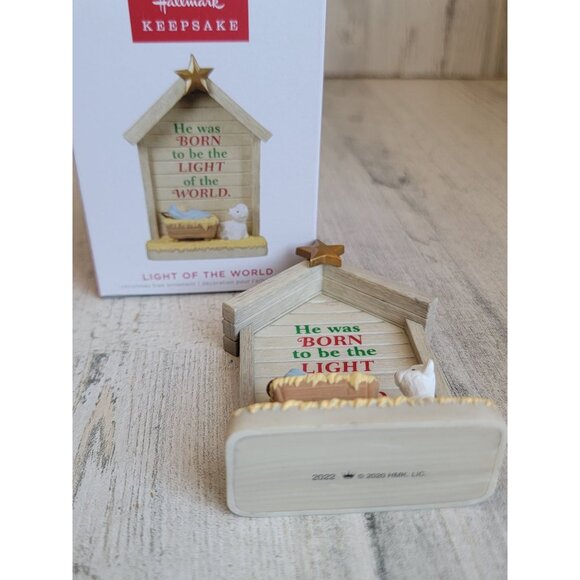 Hallmark light of the world Nativity ornament Xmas religious - Picture 7 of 7